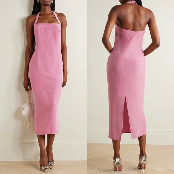 Reformation Dresses & Skirts - NWT Reformation Pink Silk Midi Dress